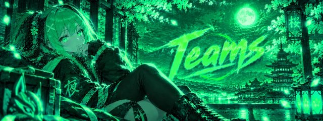 Team banner in Green